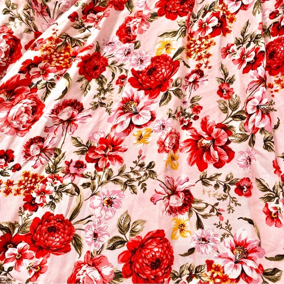 Ballon sleeves prairie floral boho dress w shabby chic country feel - Picture 6 of 11